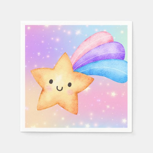 Magical Party Shooting Star Napkin Servet (Voorkant)