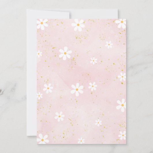 Magical Pastel Unicorn Arc-en-ciel Invitation d'an (Dos)