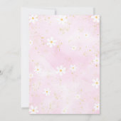 Magical Pastel Unicorn Arc-en-ciel Invitation d'an (Dos)