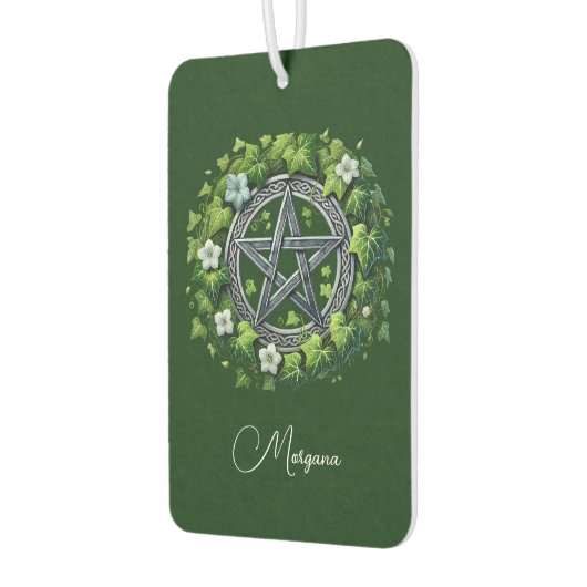 Magical Pentagram Green Ivy Personalized Luchtverfrisser (Links)