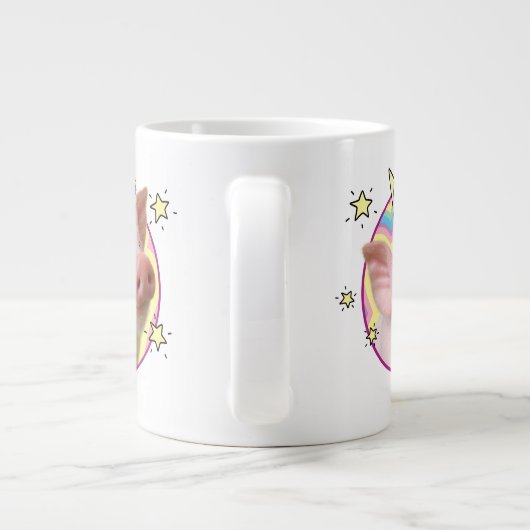 Magical Piglet Unicorn Extra Grote Beker (Achterkant)