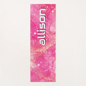 Magical pink background name Personalized  Yogamat (Voorkant)