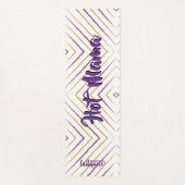 Magical pink background name Personalized  Yogamat (Voorkant)