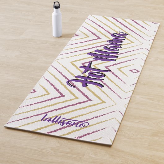 Magical pink background name Personalized  Yogamat (In situ)