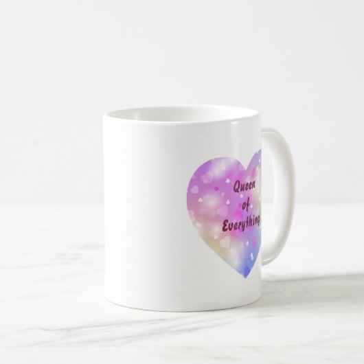 Magical Pink Heart Pattern Mug (Devant droit)