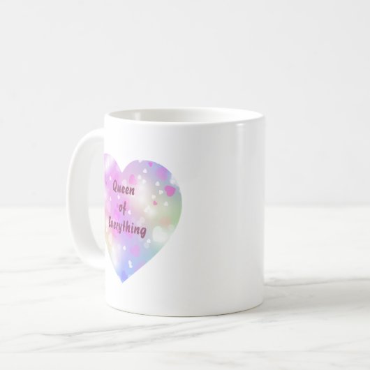 Magical Pink Heart Pattern Mug (Devant gauche)