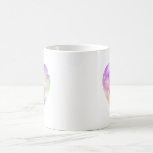 Magical Pink Heart Pattern Mug (Centre)