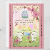 Magical Pink Letter from the Easter Bunny  (Achterkant)