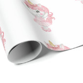 Magical Pink Unicorn Ballerina Cadeaupapier (Rol Hoek)
