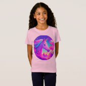 Magical Pink Unicorn T-shirt (Voorkant volledig)