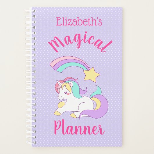 Magical Planner Unicorn & Shooting Star (Devant)