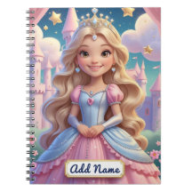 Magical Princess Notitieboek – Bewerkbare naam