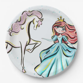 Magical Princess Sprookjesfeest Papieren Borden Papieren Bordje