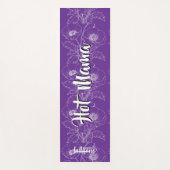 Magical purple background name Personalized  Yogamat (Voorkant)