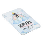 Magical Rainbow Birthday Invitation Magneet (Rechterzijde)