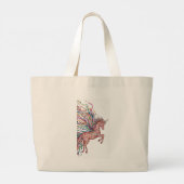 Magical Rainbow Unicorn – Artistic Canvas tas (Achterkant)