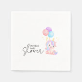 Magical Rainbow Unicorn Baby Shower Party Servet (Voorkant)