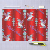 Magical Red Unicorn Kerstmis Tissuepapier (Craft)