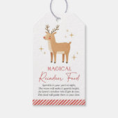 Magical Reindeer Food Christmas Holiday Cadeaulabel (Voorkant)