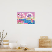 Magical Riverbank met Fairies Unicorn en Mermaid Poster (Keuken)