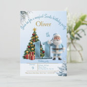 Magical Santa Birthday Invitation – 11th Birthday (Debout devant)