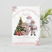 Magical Santa Birthday Invitation – 3rd Birthday (Debout devant)