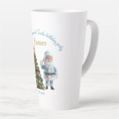 Magical Santa Birthday Invitation Latte Mok (Rechterhoek)