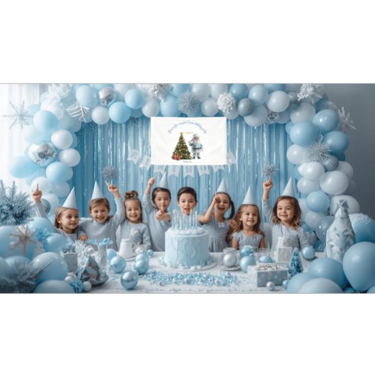 Magical Santa Birthday Invitation Spandoek