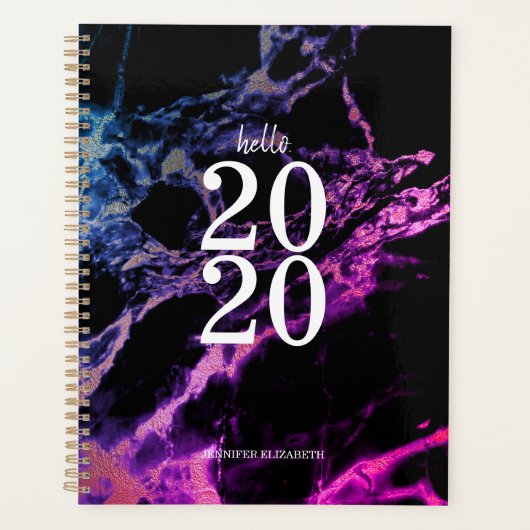 Magical Shine Paars Hallo 2020 Cute Planner (Voorkant)