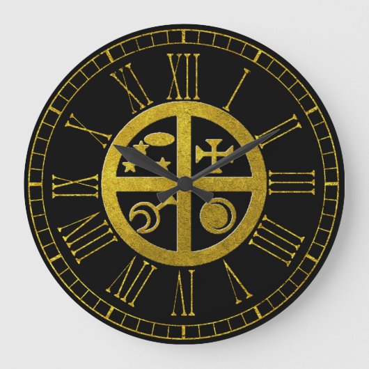 Magical Sigil New Home Protection Grote Klok (Voorkant)