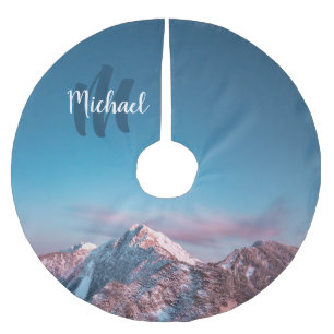 Magical sky monogram berg Storžič Slovenië Kerstboom Rok