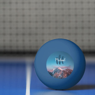 Magical sky monogram berg Storžič Slovenië Pingpongballen