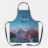 Magical sky monogram berg Storžič Slovenië Schort (Voorkant)