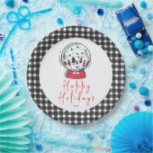 Magical Snow Wereldbol kerstfeest Papieren Bordje (Feest)