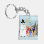 Magical Snowman Sleutelhanger (Voorkant Links)