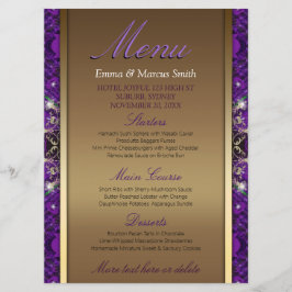 Magical Sparkle Gold+Paars Weddenbig Menu