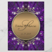 Magical Sparkle Gold+Paars Weddenbig Menu (Achterkant)