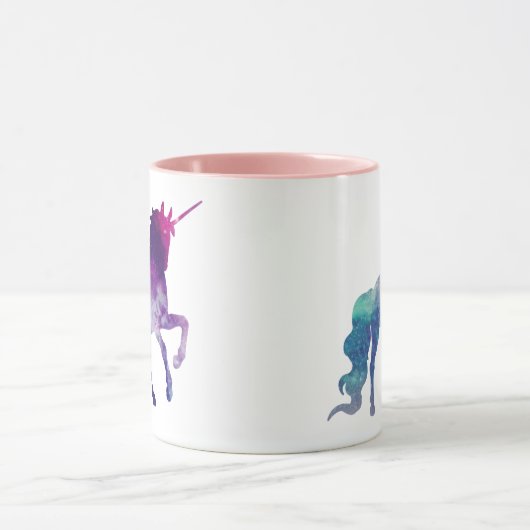 Magical Sparkly Prancing unicorn Mok (Midden)