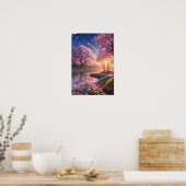 Magical Spring Scenery Poster (Keuken)