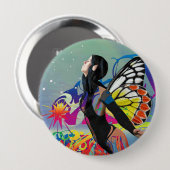 Magical Star-Button Ronde Button 4,0 Cm (Voorkant /achterkant)