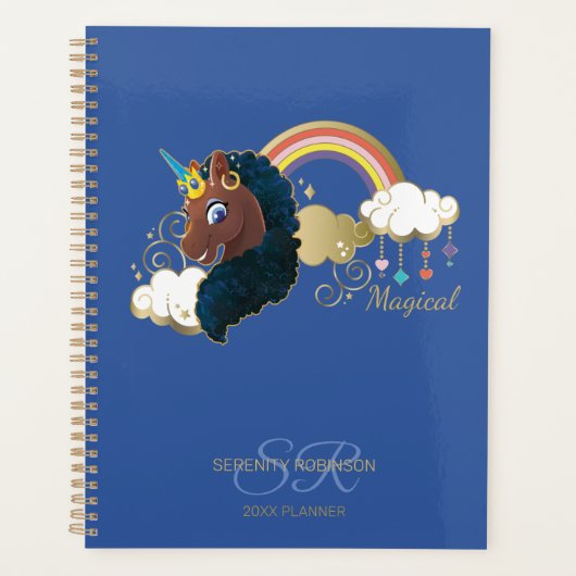 Magical the Unicorn Rainbow & Clouds Design (Devant)