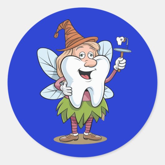 Magical Tooth Fairy Art Ronde Sticker (Voorkant)