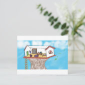 Magical Treehouse Briefkaart (Staand voorkant)