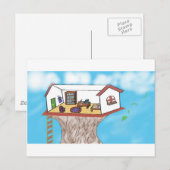 Magical Treehouse Briefkaart (Voorkant / Achterkant)