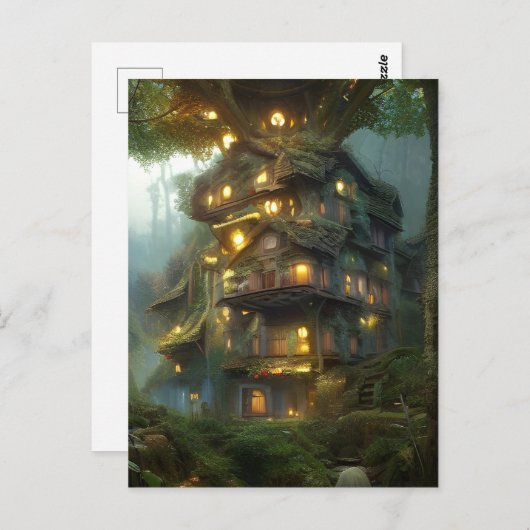 Magical Treehouse Colony Briefkaart (Voorkant / Achterkant)