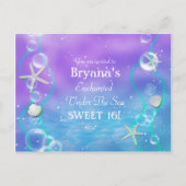 Magical Under the Sea Anniversaire Carte postale I (Devant)