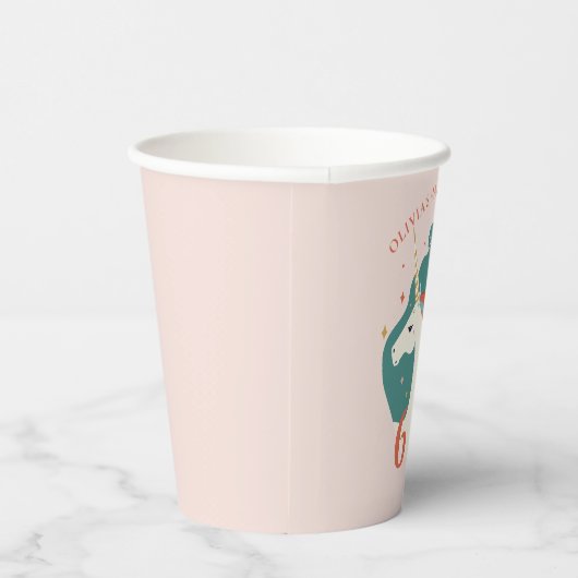 Magical Unicorn Birthday Party Papieren Bekers (Rechts)