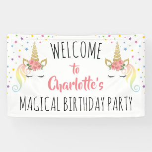 Magical Unicorn Birthday Party Spandoek