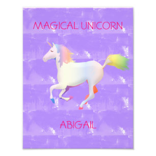 Magical Unicorn Foto Afdruk