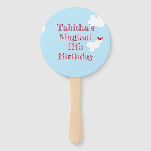 Magical Unicorn Hand Fan Handwaaier (Achterkant)